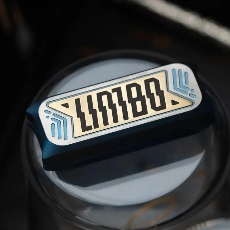 Lingbao LimboEDC الميكانيكية سبائك التيتانيوم القط الإصبع دفع بطاقة الضغط سطح المكتب لعبة هدية