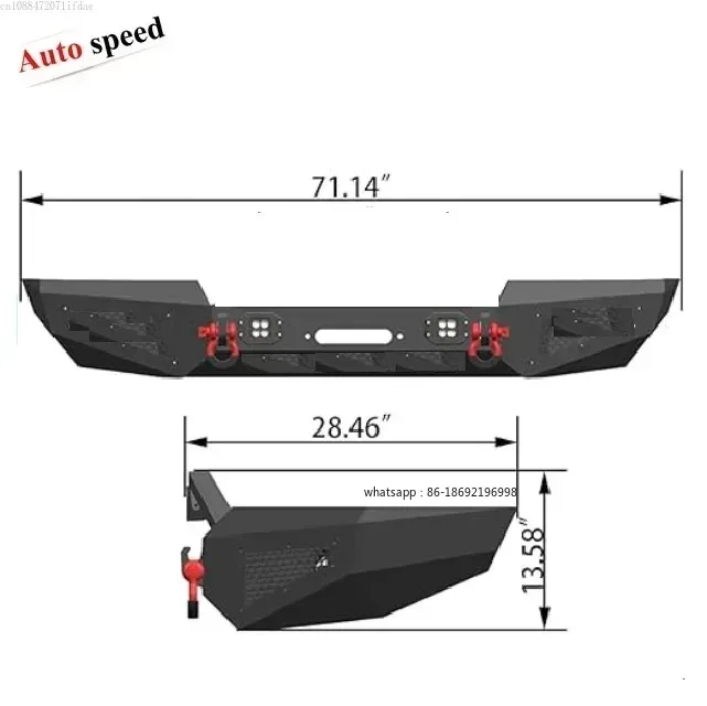 Suitable for Jeep Grand Cherokee WJ rear bumper