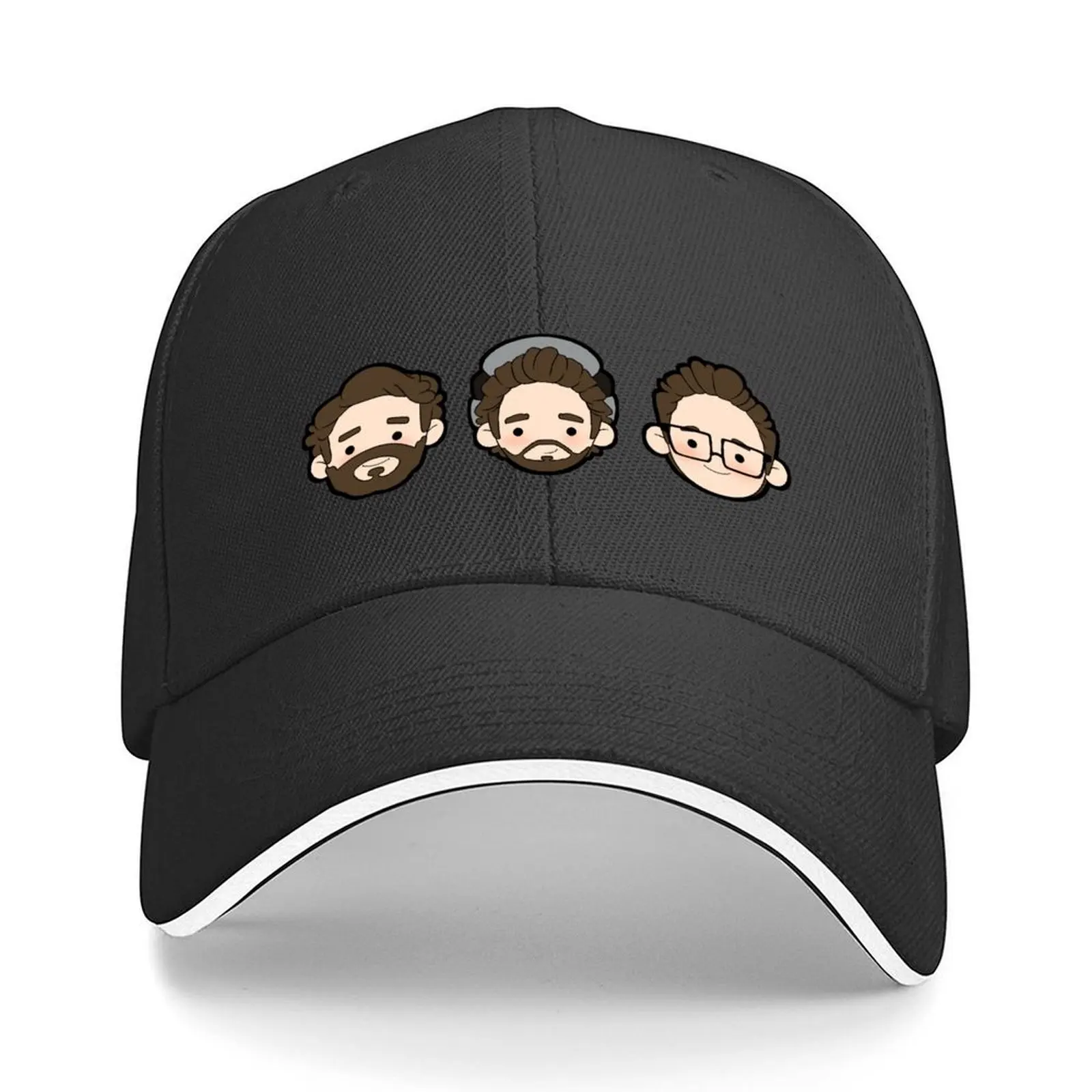 

AJR black outline Baseball Cap foam party Hat Luxury Brand black Streetwear Women's Beach Outlet Men's