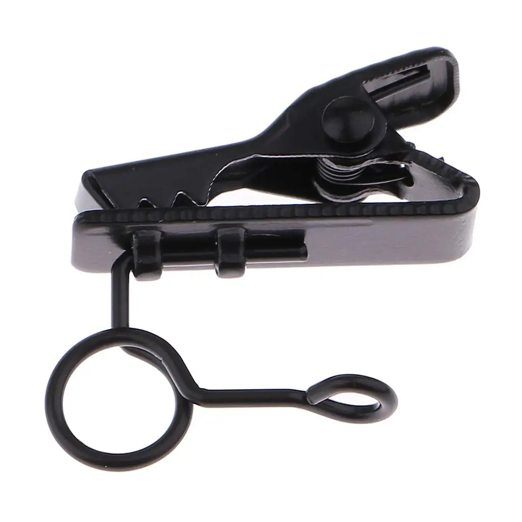 Compact 6mm Microphone Clip Minimalist Metal Tie Holder for Classes Event Online Communication