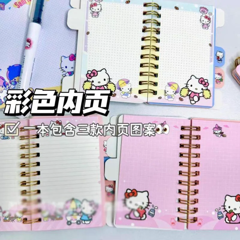 Imagem -04 - Sanrio Kawaii Keroppi Memo Pad Sticky Notes Coil Notebook Etiqueta de Papelaria Notepad Planner Sticker Post Abastecimento Escolar Pcs por Lote