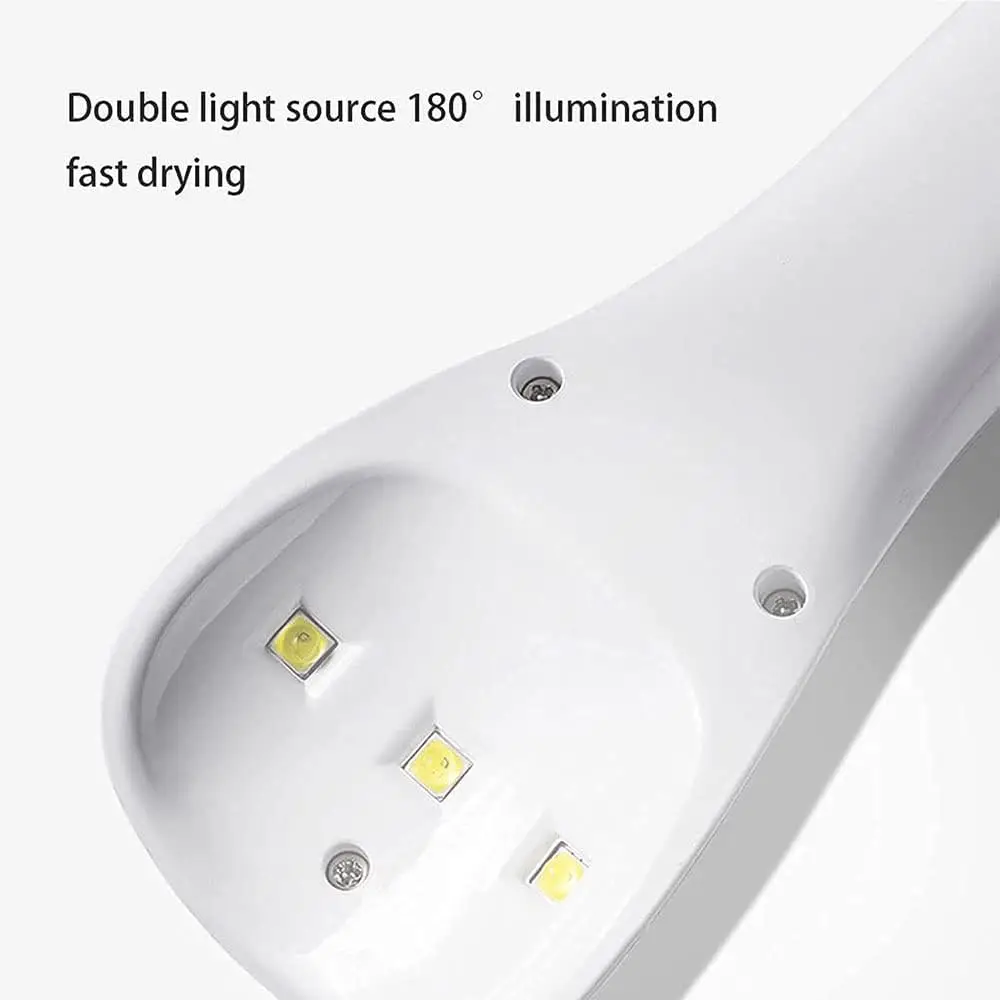 โคมไฟอบแห้งเล็บมือถือ UV LED โคมไฟสําหรับแบตเตอรี่จับเวลาแบบชาร์จไฟได้มินิเล็บเครื่องเป่าเล็บสําหรับเจลแต่งเล็บ