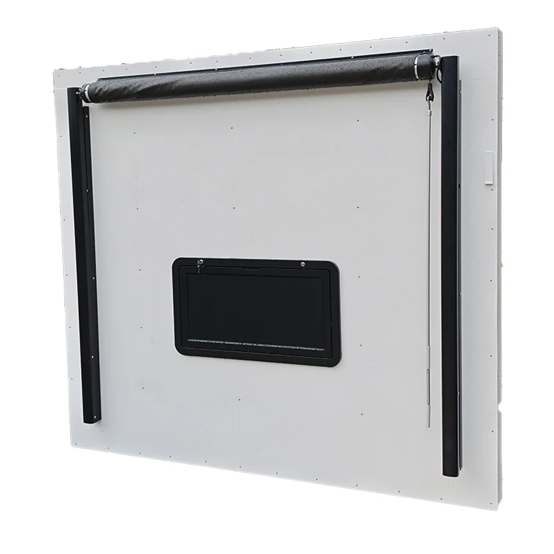 Auvent électrique de style américain 3,0x2,5m 12V avec cadre en alliage d'aluminium et tissu composite en PVC pour accessoires de caravane