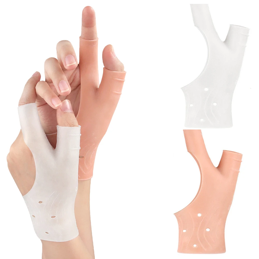 1PCS Gel Handgelenk Daumen Unterstützung Hosenträger, Unisex Handgelenk Hand Daumen Handschuhe, weiche Wasserdichte Links und Rechts Hand Handgelenk Kompression Hülse