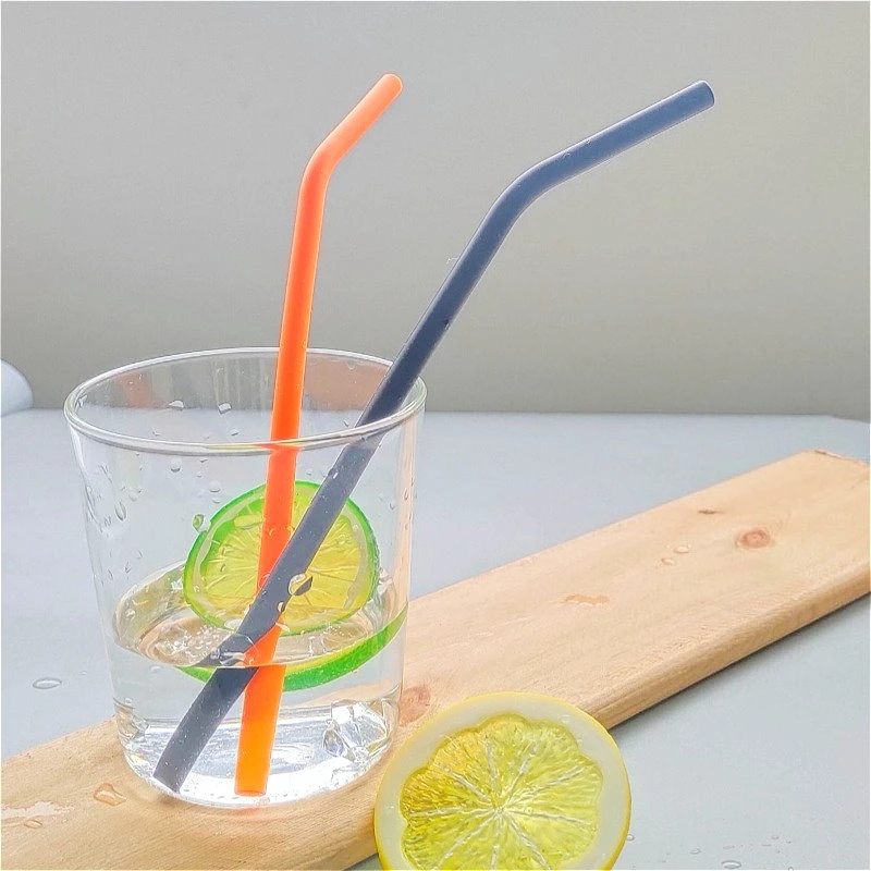 10pcs/bag Multiple Sizes Food-Grade Colored Silicone Straws-Heat-Resistant,Odorless for Christmas Decoration & Craft Tool
