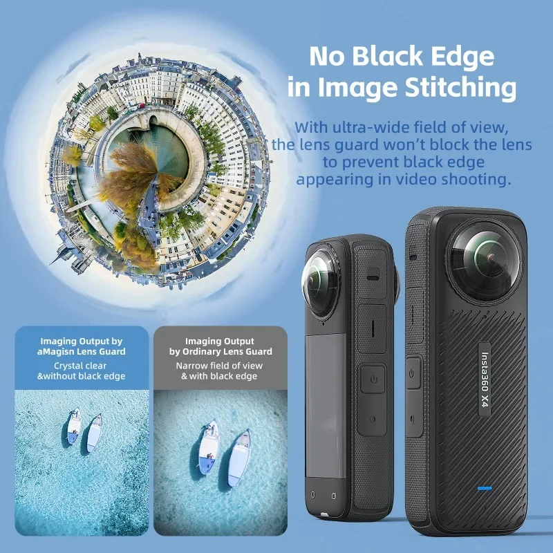 AMagisn ل Insta360 X4 PMMA حامي العدسة واقية insta360 X4 ملحقات الكاميرا الرياضية