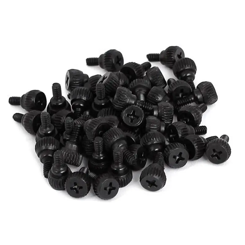 ABWR-PC Computer Case Thumbscrews M3.5 Thumb Screws Black 100 Pcs