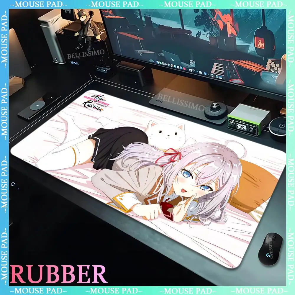 Game Alya Sometimes Hides Her Feelings In Russian Mouse Pad Oversized 1200X600MM Rubber Non-slip Desk Mat Desktop Accessories