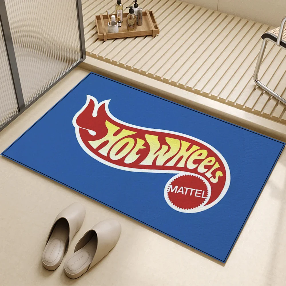 Hot Wheels Bathroom Mat for Hallway on the Floor Carpet for Bath Room Decoration Items Outdoor Doormat Exterior Entrance Door