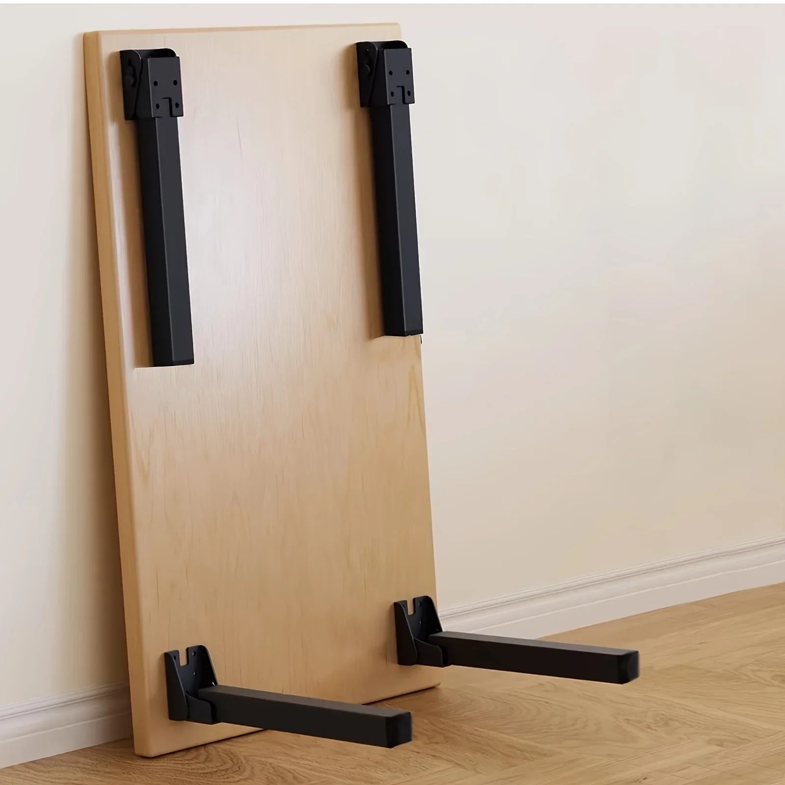 قطعة واحدة من أرجل الطاولة المعدنية القابلة للطي شديدة التحمل - بديل متعدد الاستخدامات لأجهزة الكمبيوتر المحمول والقهوة وطاولات التخييم