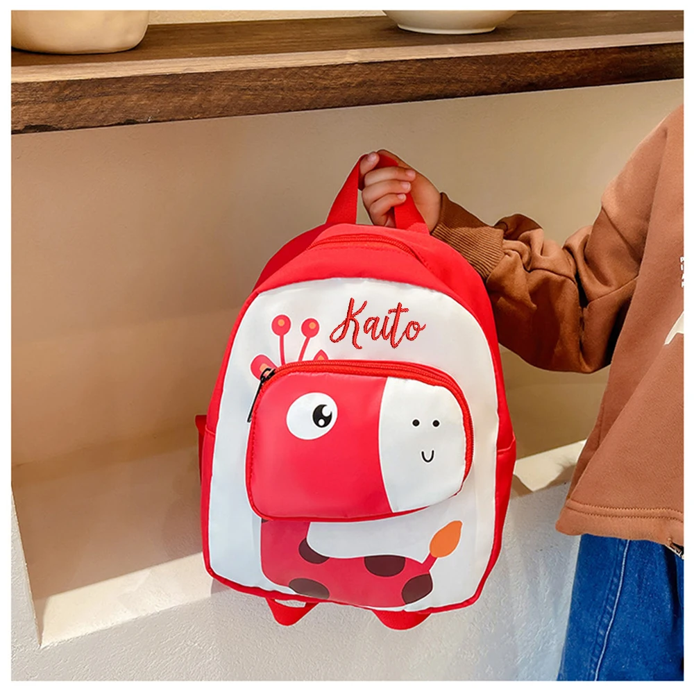 

Customized Name Children's Backpack New Kindergarten Baby Backpack Leisure Nylon Children's Boys and Girls Cute Backpack