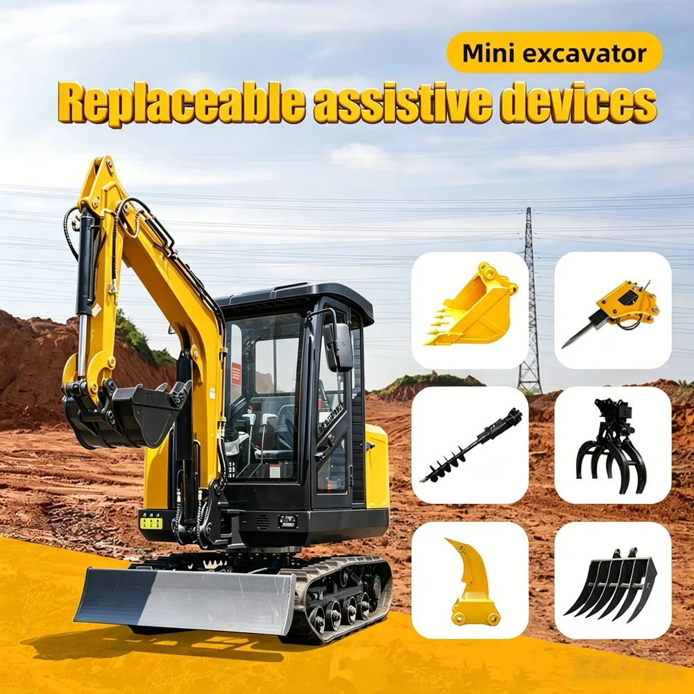 

New 2.5/2.0Ton Mini Excavator PelleteuseConstruction Machine For AgriculturalKoparka HydrauliqueEPA/Euro 5