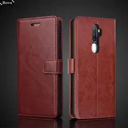Card Holder Cover Case for OPPO A9 2020 / OPPO A5 2020 Pu Leather Flip Cover Retro Wallet Phone Case Business Fundas Coque