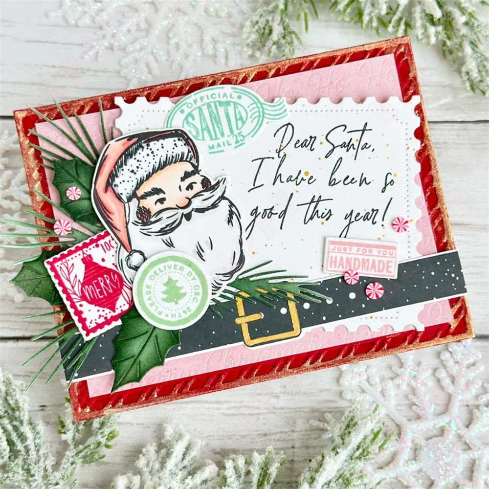 2024 New Christmas Trees and Stockings Cutting Dies Stamps Stencil Scrapbooking Decoration Template DIY Greeting Card Handmade