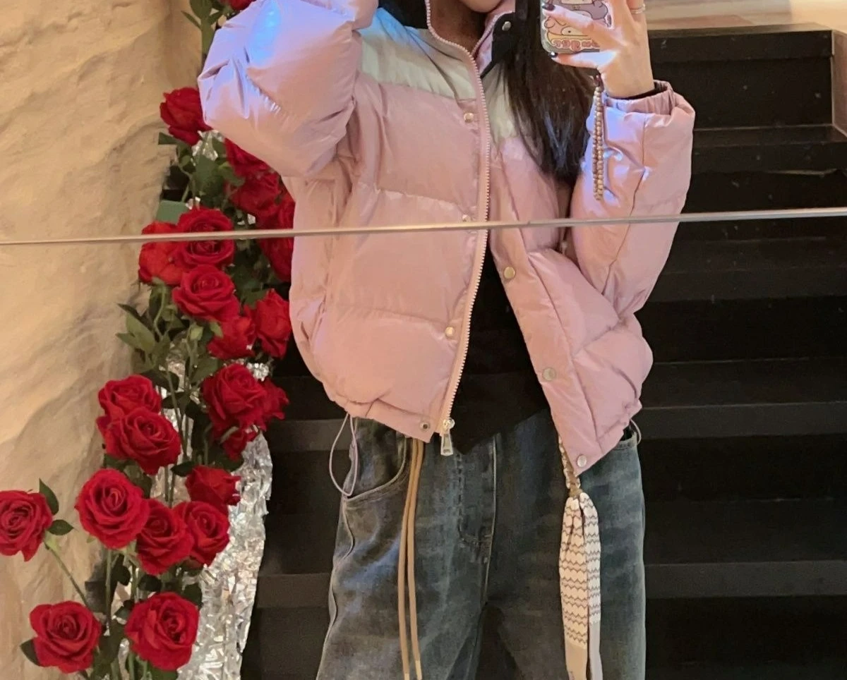 سترة أسفل 2025 معطف جديد بطة أسفل الموضة قصيرة الوقوف طوق دافئ وسميك شتاء شاب #5