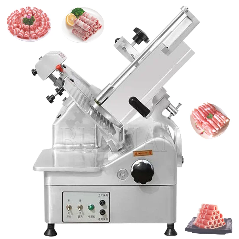 Electric Meat Cutter Domestic  Commercial Beef Lamb Roll Slicer Thickness Adjustable