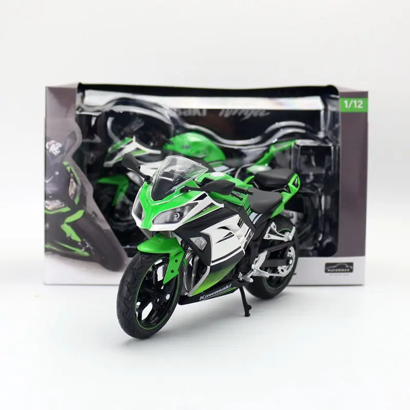 1:12 Kawasaki Ninja 250 Heavy Locomoti Simulation Alloy Motorcycle Model Shock Absorbers Collection Toy Car Gift