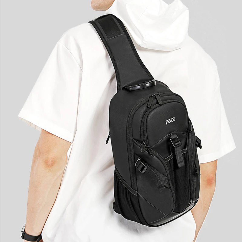 Chikage Eenvoudige Vrijetijdsborsttas Voor Heren Modetrend Zakelijke Crossbodytas Met Grote Capaciteit Multifunctionele Unisex Shoeder Tas