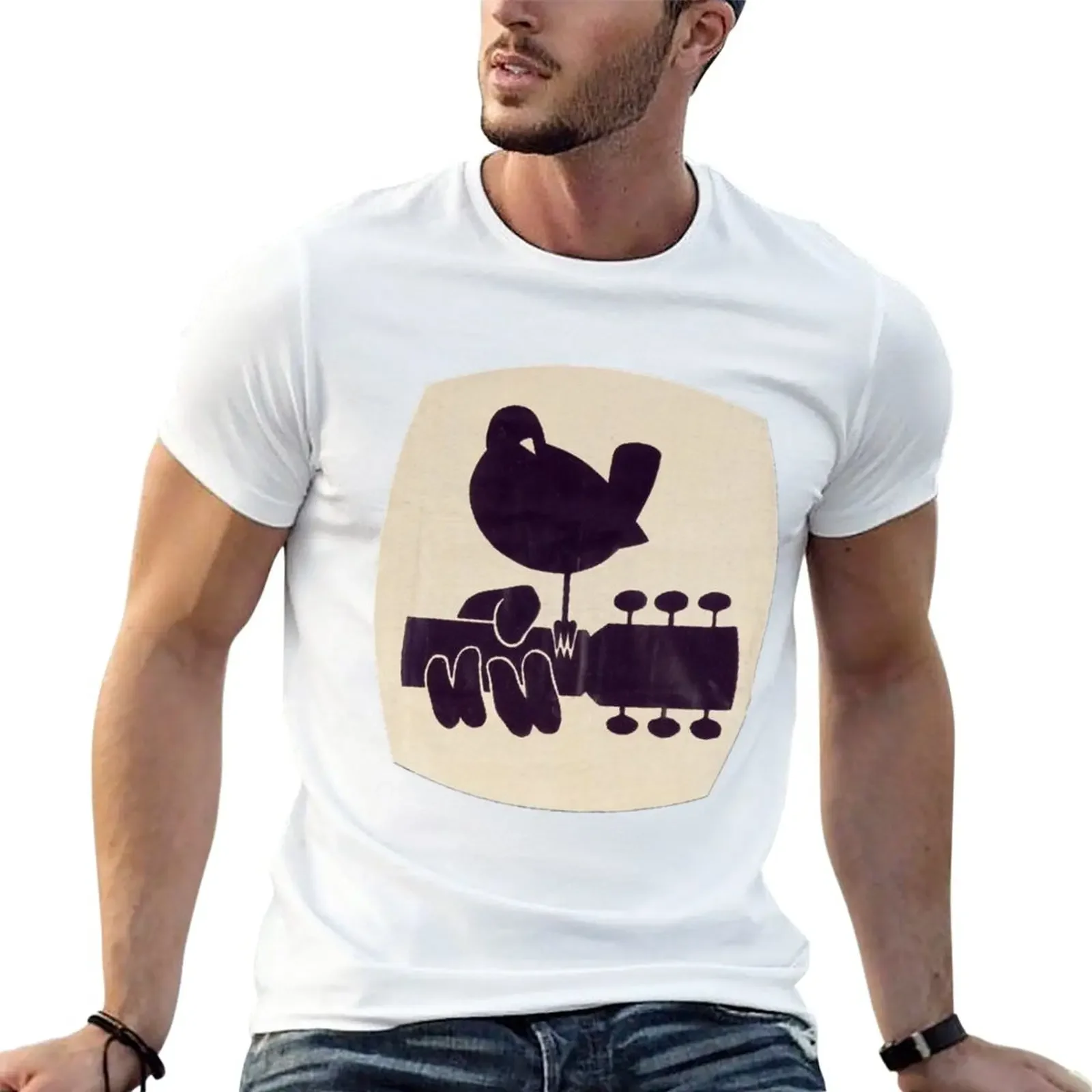 

New Woodstock 1969 Concert Tshirt Logo T-Shirt Lightweight Sweatshirt T-Shirt t-shirts man Aesthetic clothing sweat shirts, men