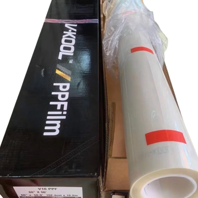 Pellicola protettiva per auto in TPU PPF trasparente lucido Fornitura in fabbrica Auto guarigione Antigraffio Funzioni a prova di raggi UV Qualità Vkool