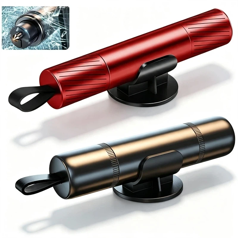 Alloy Car Safety Hammer Window Glass Breaker Seat Belt Cutter Emergency Escape Life‑saving Rescue Tool Car Emergency Tool New