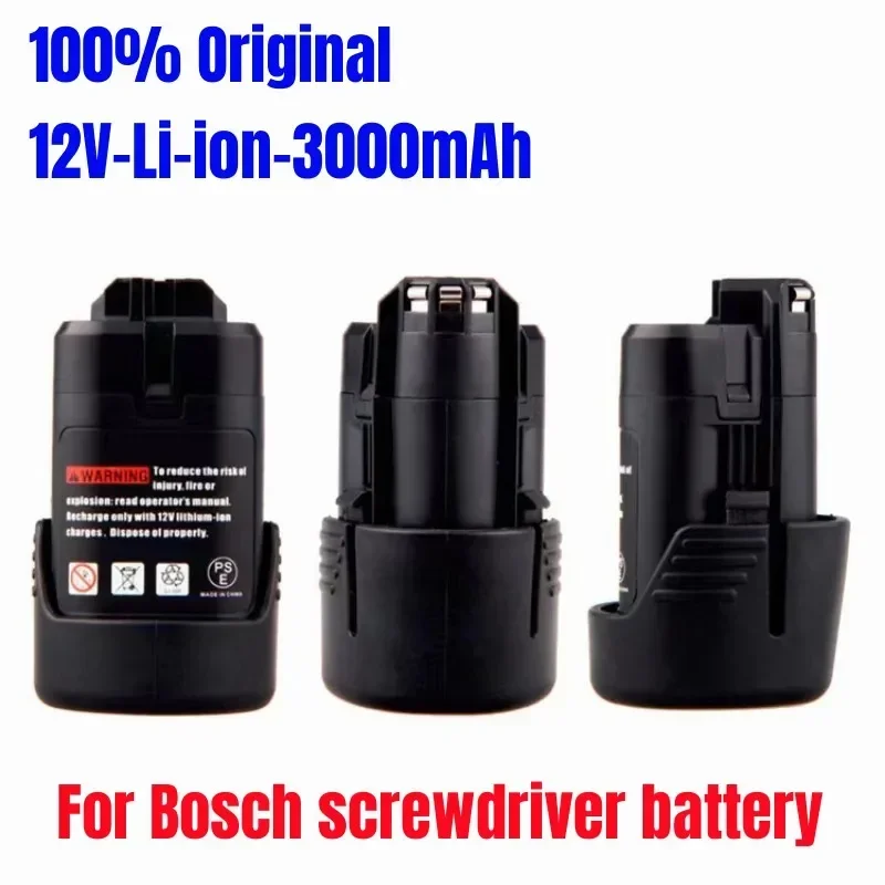 For Bosch Lithium-Ion Rechargeable Battery, 12V/10.8V charger 3000mAh BAT411.BAT 411A.BAT412.BAT412A.BAT413.