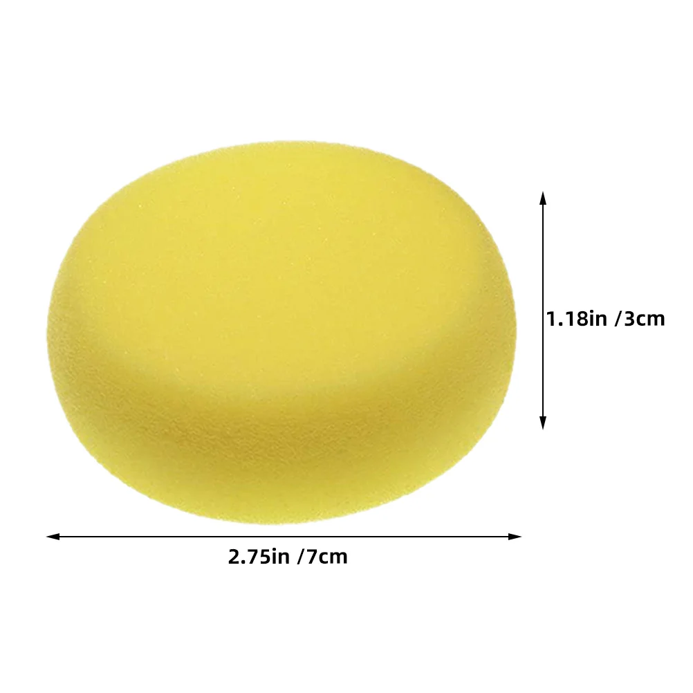 مجموعة فرش طلاء إسفنجية مستديرة مكونة من 10 قطع، فرش رسم إسفنجية سهلة التثبيت وقابلة للغسل للحرف المائية والطين