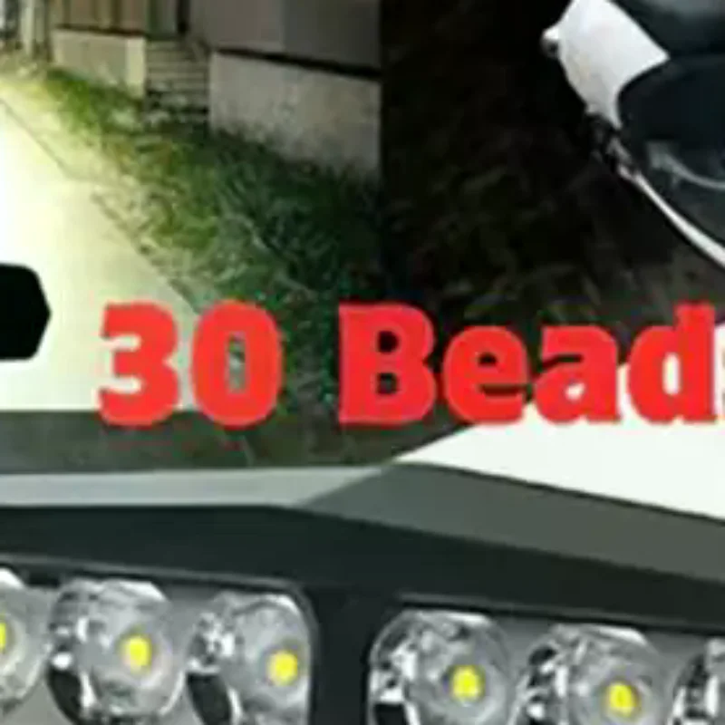 Electric Vehicles E-Bike Headlight 30 LED Strong Light Waterproof Lamp12V-80V Spotlight Universal