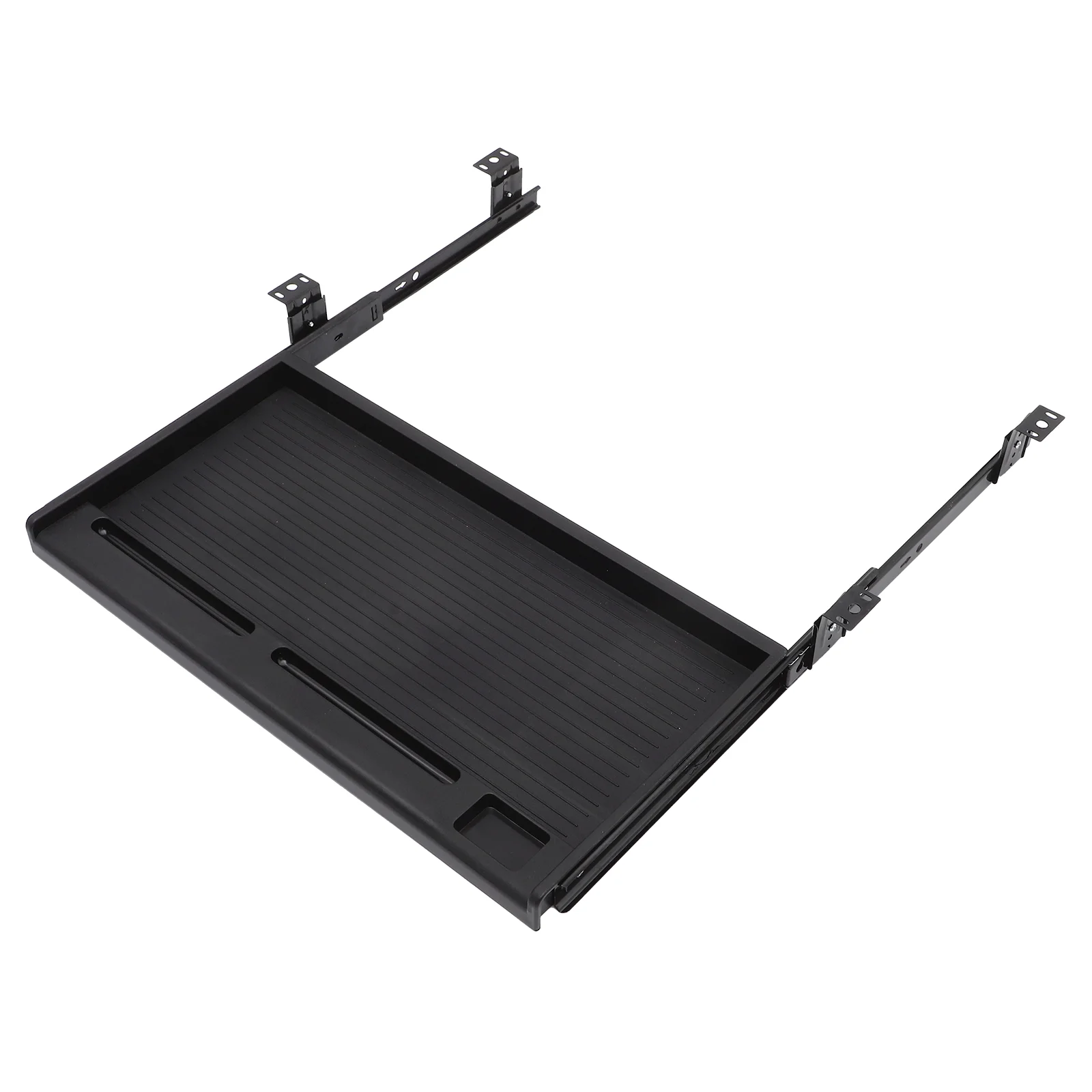 Imagem -03 - Suporte Deslizante Preto para Escritório Teclado Monitor Bandeja Gaveta sob Desk Mount Mesa Balcão 5150x270 cm 350cm