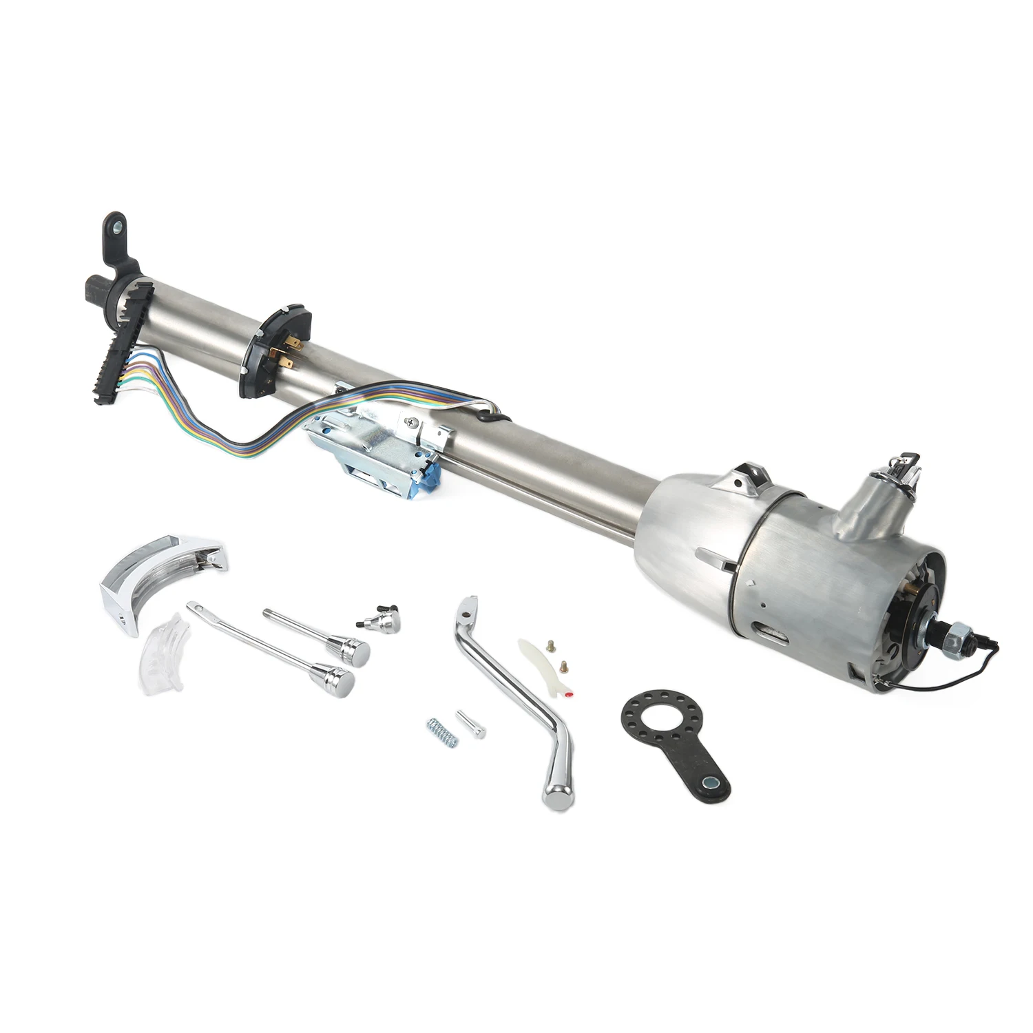 Hot Selling 32 Inch Chrome Automatic Universal Tilt Steering Column with Ignition Key Hot Rod Parts