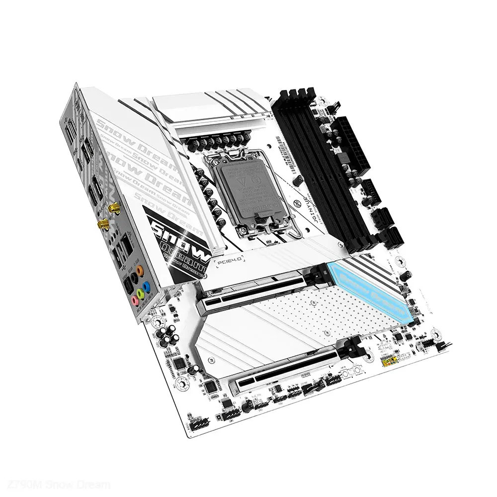 JGINYUE Z790 Motherboard LGA 1700 Support Intel 13600K 13900K 13700K 12600K 12900K CPU XMP DDR4 PCIE4.0  Z790 Snow Dream