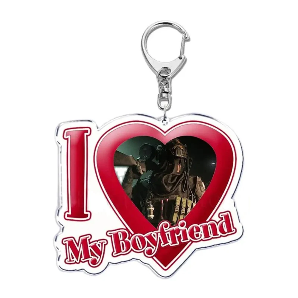 Fashion I Love My Boyfriend Girlfriend Heart Keychain for Women Accessories Bf Gf Key Chain Ring Keychains Jewelry Couple Gift