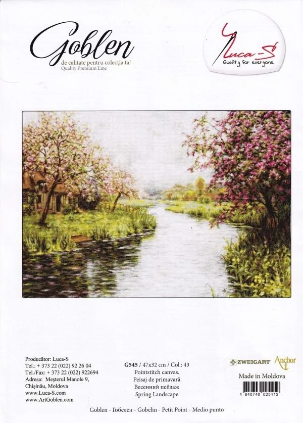 Luca Scenery of Spring 95-68 Cross Stitch Kit, Embroidery Thread, Love Lock, Canvas Stitch Set, Animal, S 545