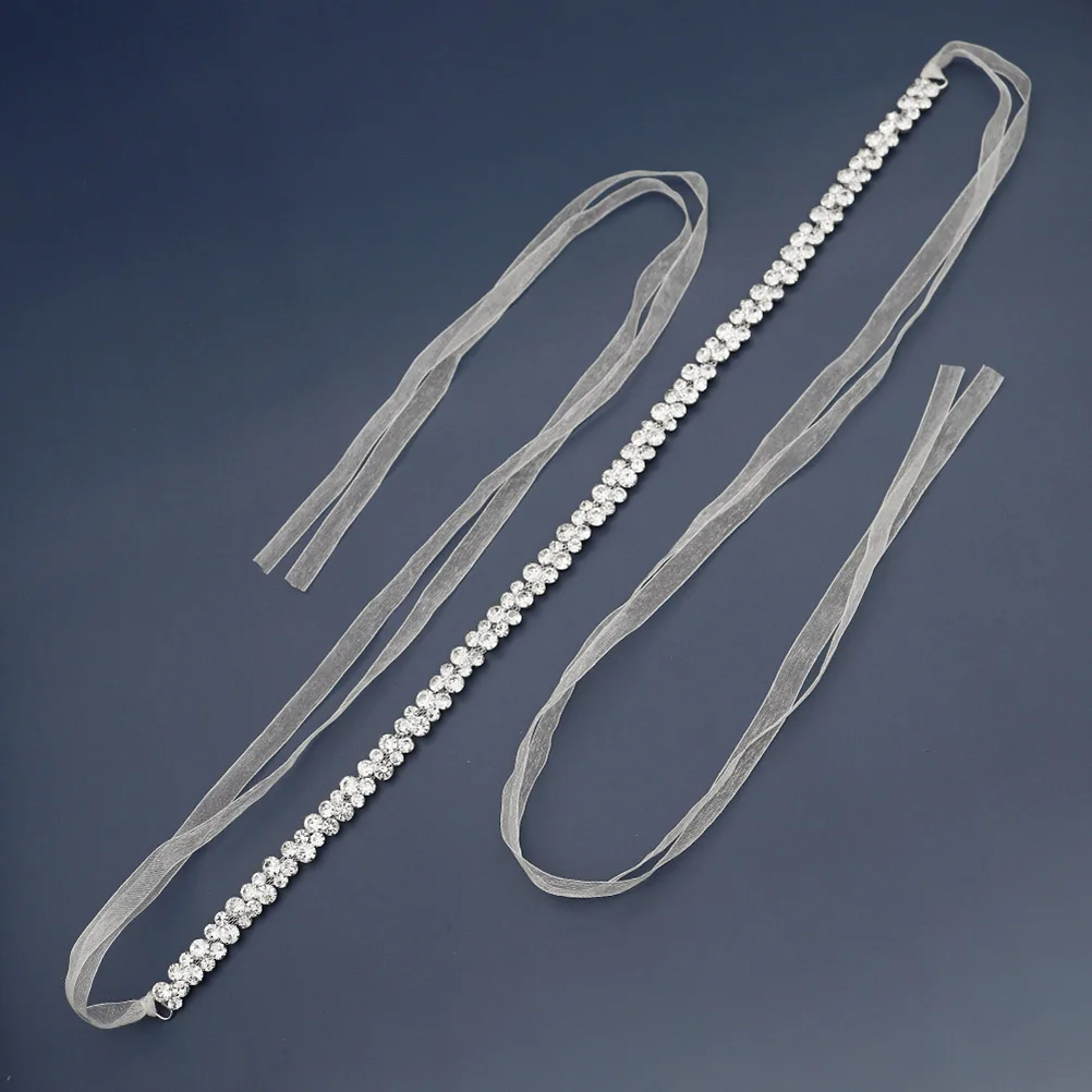 

Alloy Rhinestone Belt Decorative Bridal Waistb Shining Ladies Fashion Chic Style Decorative Versatile Belt Dress Accessories