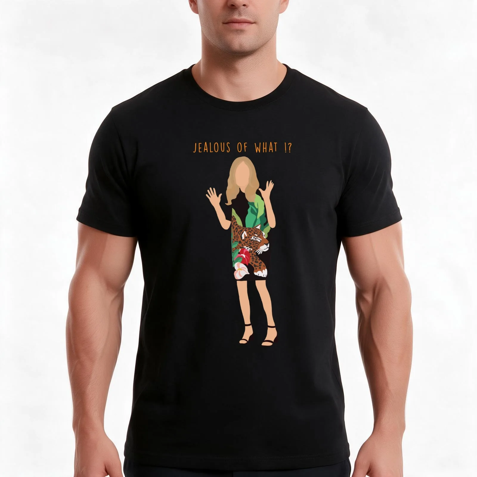 Jealous of what !? Your ugly leather pants ? T-Shirt Summer Casual Cotton Tee Oversized Streetwear Tops Vintage Graphic Print
