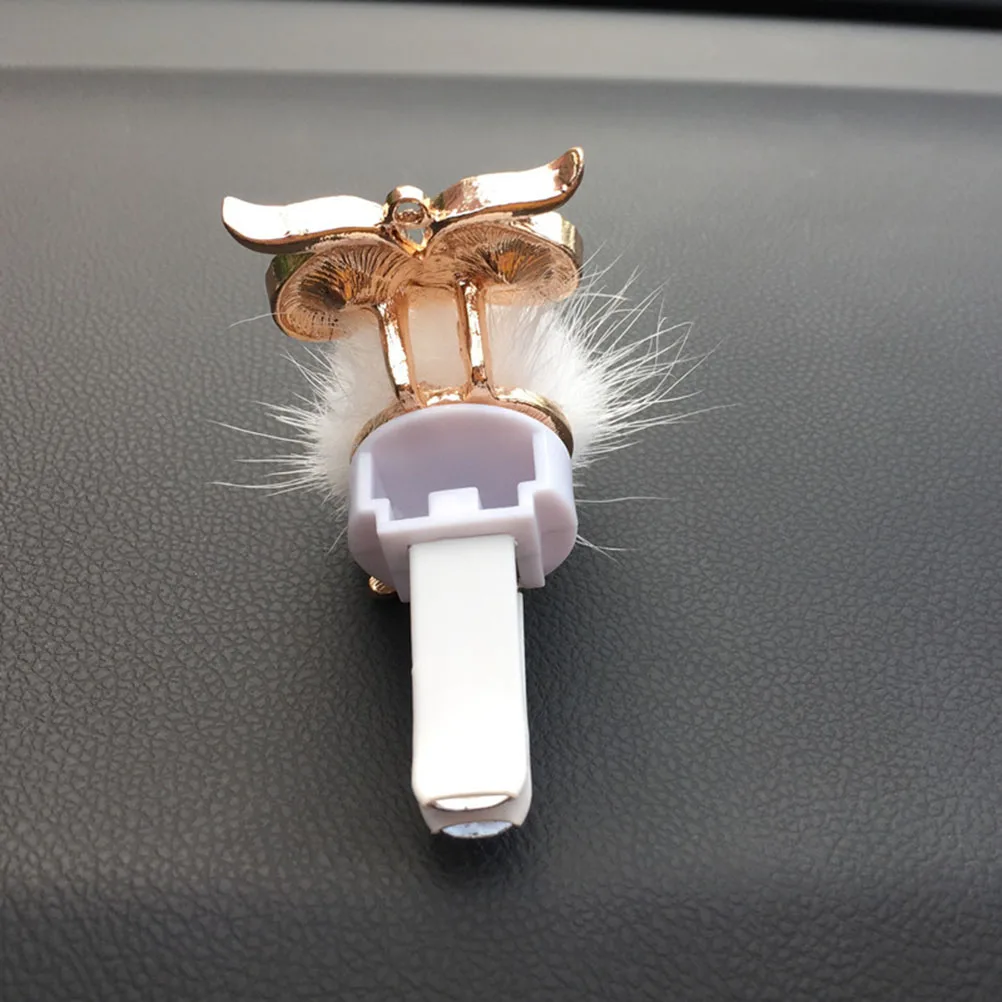 

Owl Shaped Car Perfume Clip Aromatherapy Diffuser Rhinestone Ball Design Bright Color Scent Difusser Mini Air Freshener High