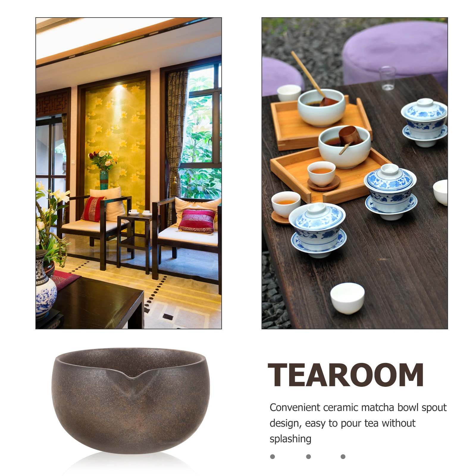 

Ceramic Matcha Bowl Spout Japanese Tea Ceremony Bowls Unique Artistic Design Long Lasting Enjoyment Traditional Culture