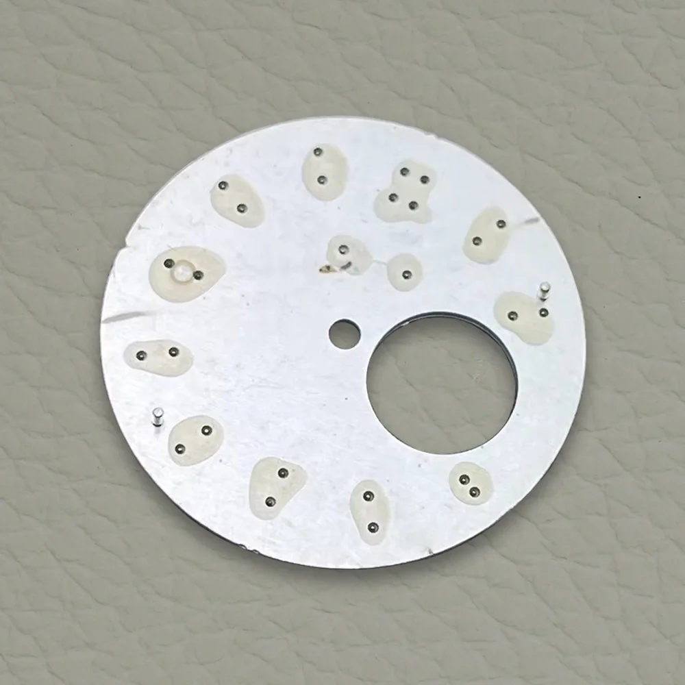 30.5mm S Logo Hollow Out Dial Suitable For NH38 Movement Green Luminous Watch Modification Accessories