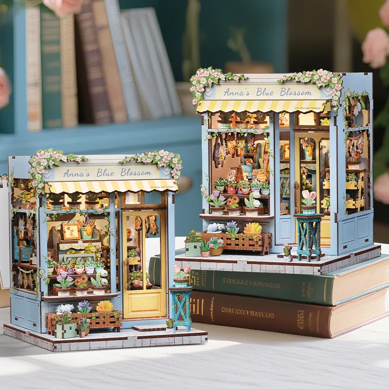 

CuteBee 2025 New Product CWGC211 3d Book Nook Garden 3d Wooden Puzzle Diy Miniature House Diy Craft Kit Diy Book Nook Kit