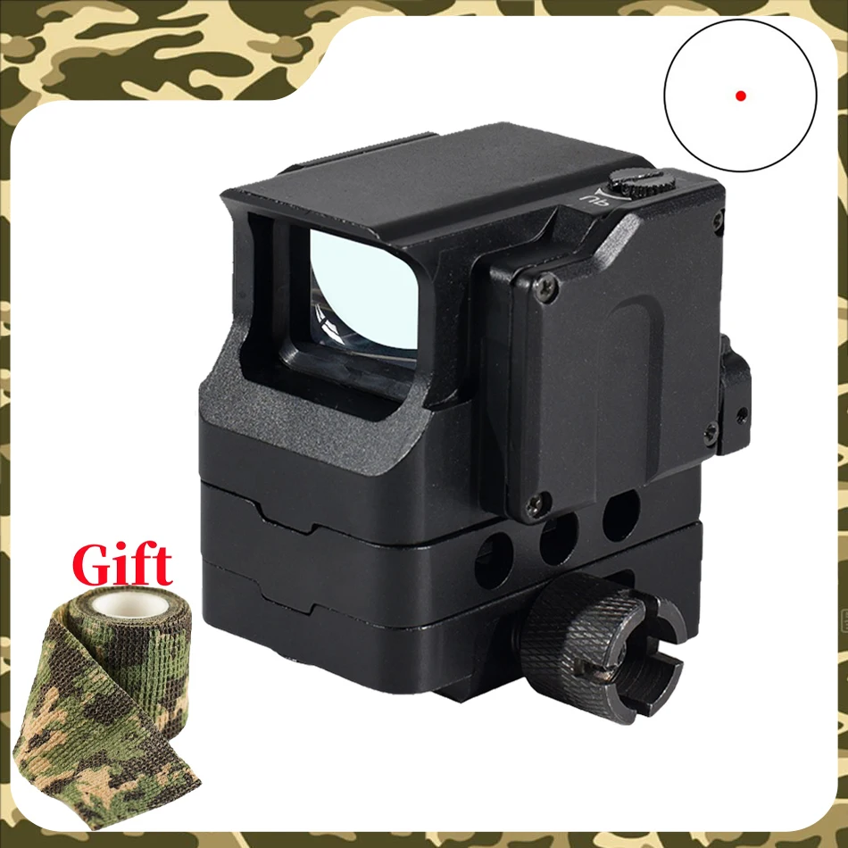 FC1 Enclosed Red Dot Scope 550 Tactical Reflex Optics Rifle Scope Adjustable Brightness Reflex Light Collimator Sight 20mm Rail