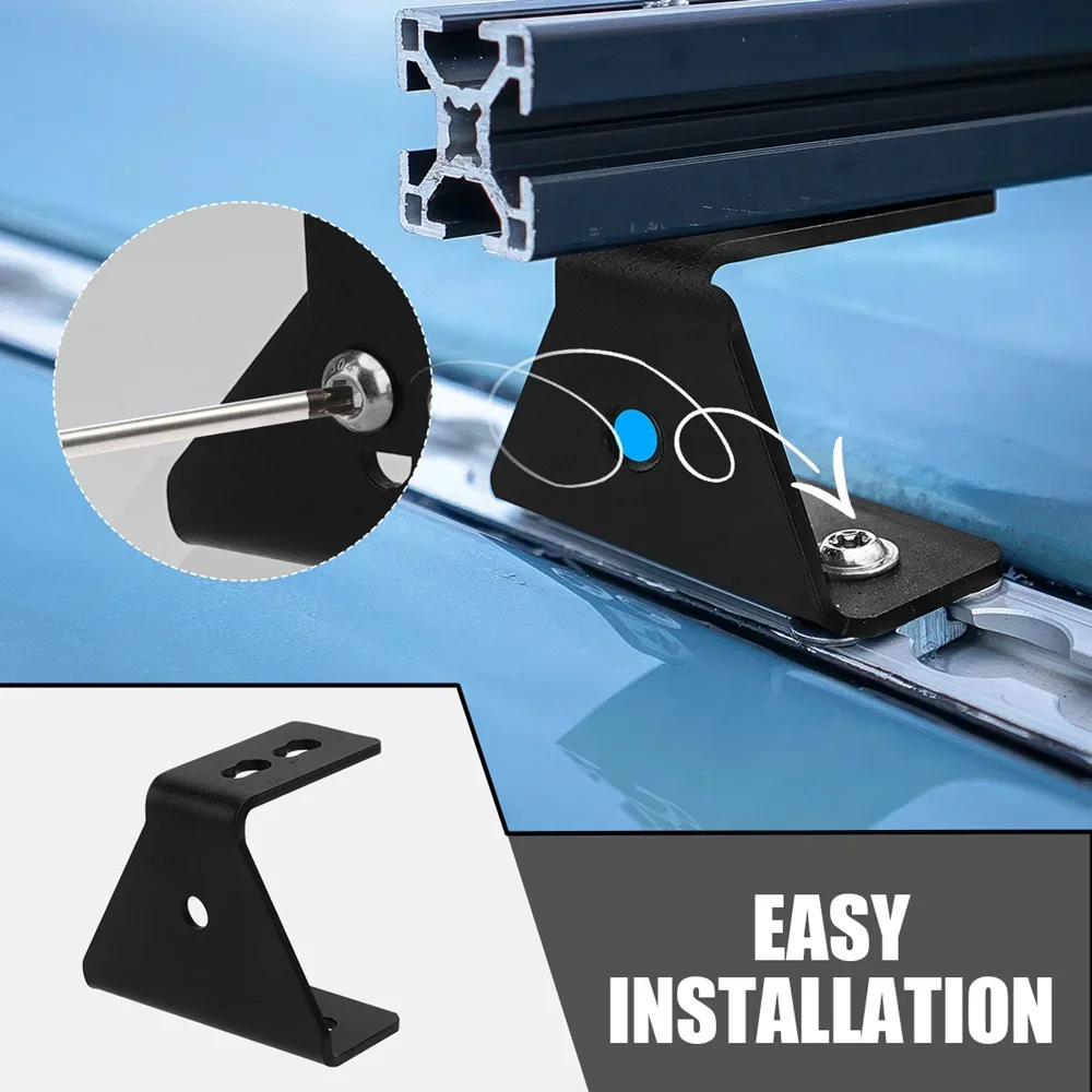 Stainless Steel Installation Bracket For ALPHARACK Roof Rack With A 90° Angle 65mm