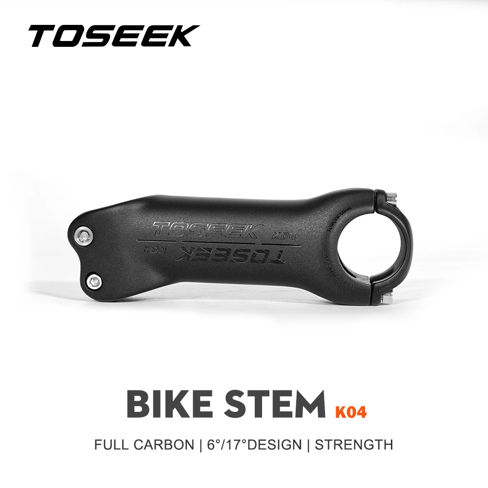 

TOSEEK Carbon Stem 6/17Degree Mountain/Road Bike 31.8mm Handlebar Stems Bicycle Parts Stem Ride Dynamics Parts