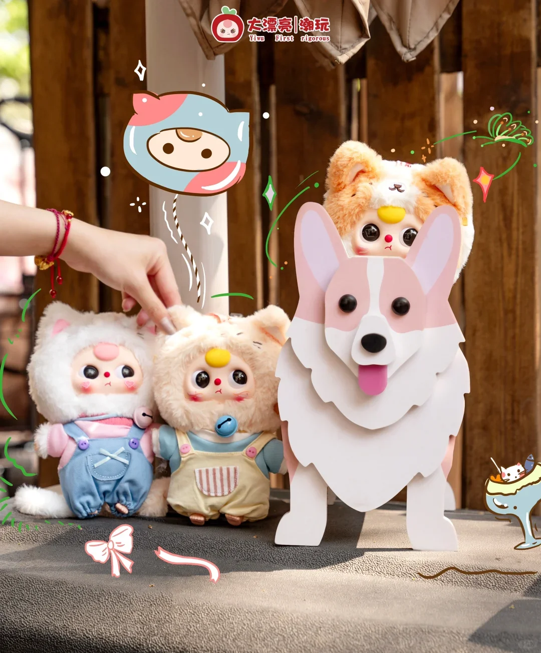 طفل جديد ثلاثة حقيقية الإصدار هريرة خزانة أفخم الفينيل صندوق أعمى تحصيل 6 قطعة/المجموعة العصرية عيد ميلاد مفاجأة هدية دمية