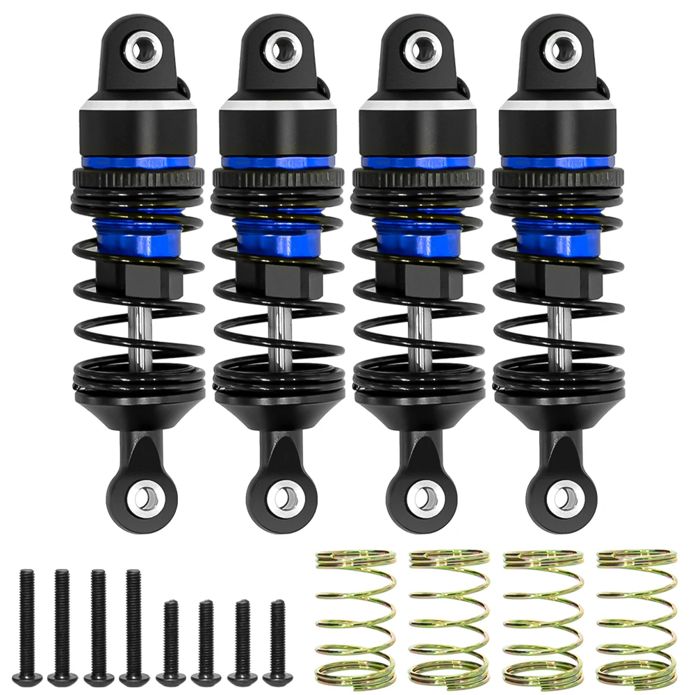 1/16 RC Aluminum Adjustable Spring Shock Absorber for Traxxas 1/16 Mini Slash BL-2S 4x4 Short Course Truck 108164-1