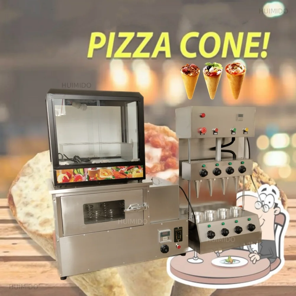110V 220V Popular Pizza Cone Machine Cone Pizza Oven Commercial Pizza Cone Maker Stainless Steel Healthy Snack Food Machine