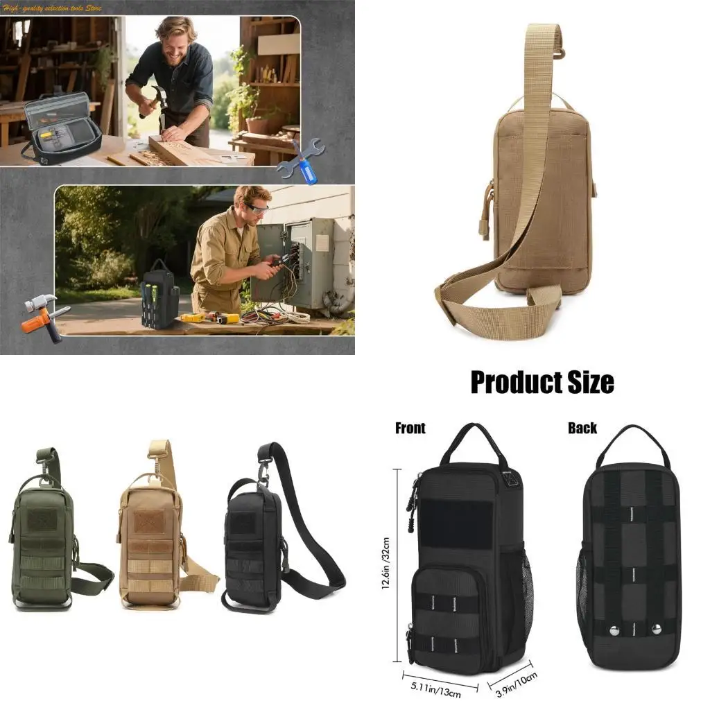 

203f Профессиональный электрический пакет инструментов для водонепроницаемой ткани строительство кросс -кузова сумки