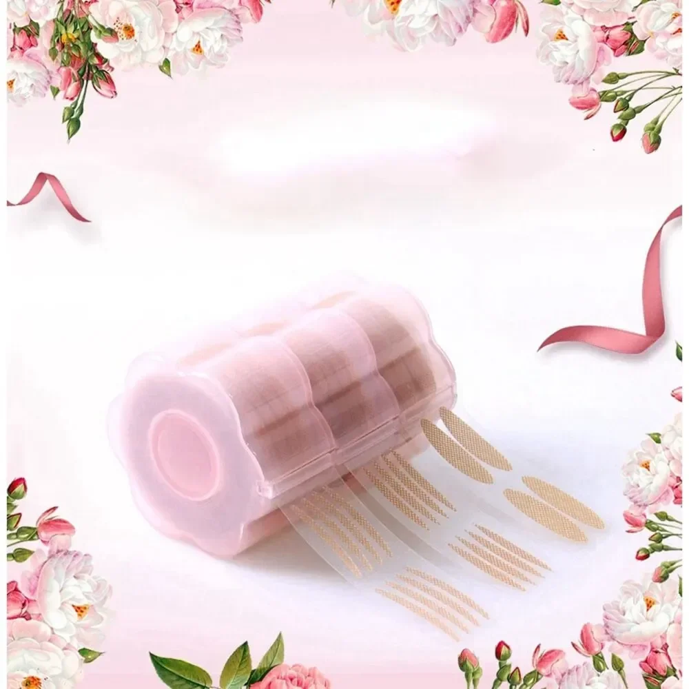 Wholesale 600 PCS Lace Double Eyelid Patch Plum Blossom Type Invisible Eye Patch Roll Self-Adhesive Olive Type Delivery Tool