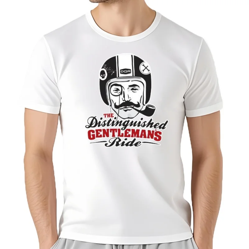 Caballero Paseo Distinguido Cafe Racer Biker Extremel Respeto Ropa De Hombre De Alta Calidad Nueva Camiseta Fresca De