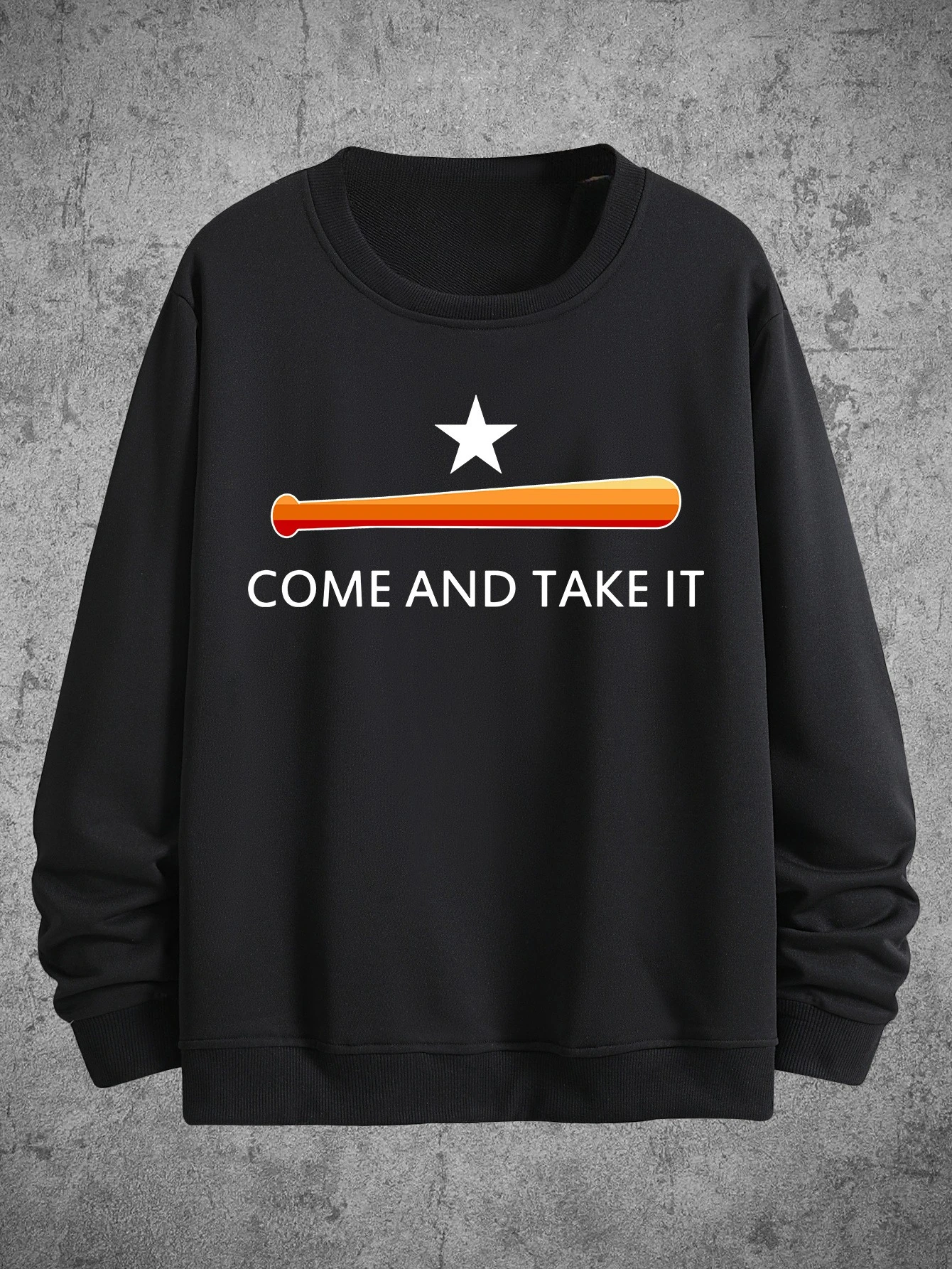 

Baseball Bat Graphic Print Autumn and Winter Cotton Men's and Women's Sweatshirts Outdoor Sports Leisure Fashion Trend Clothing