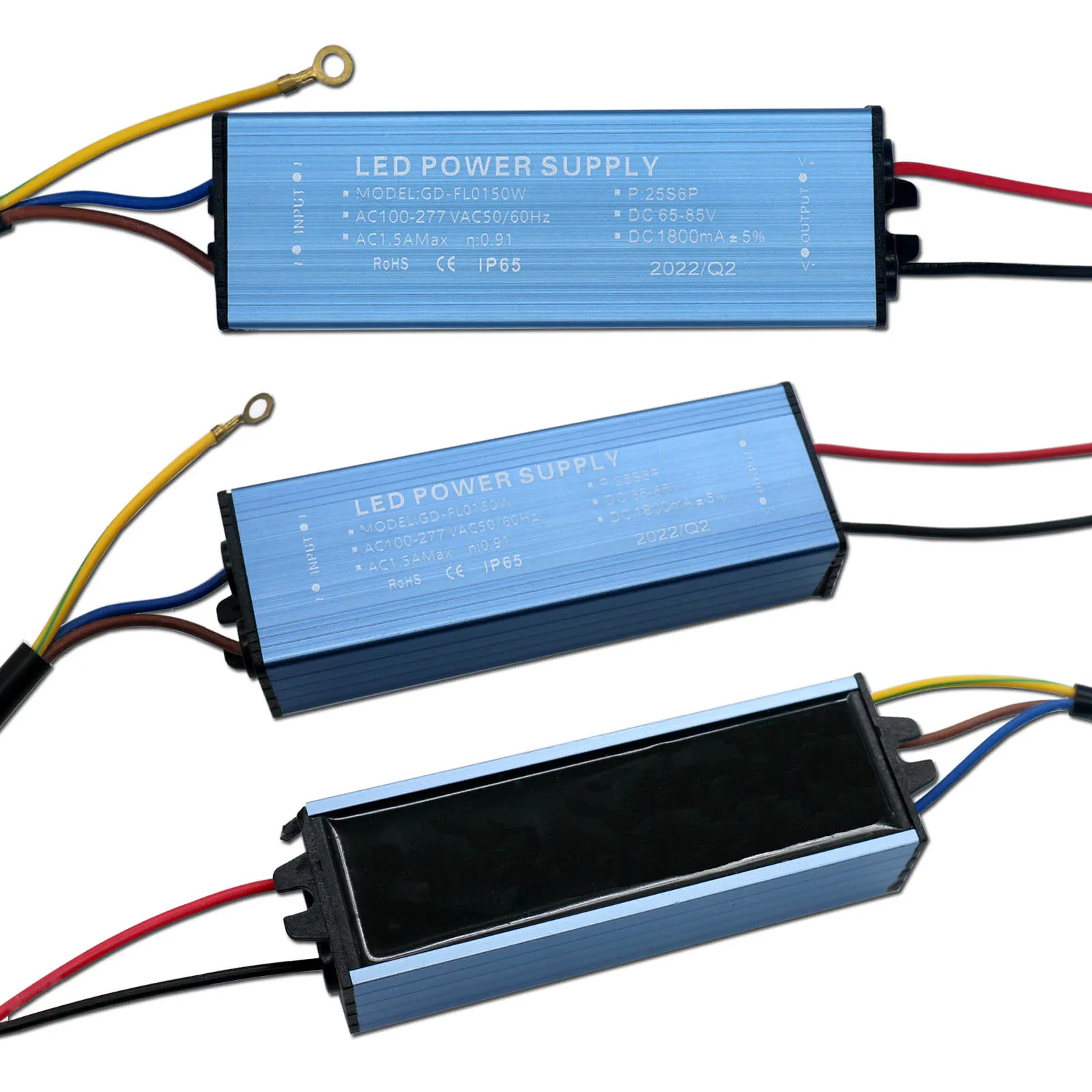 150W LED Waterproof Driving Power DC65-85V 1800mA Constant Current Lighting Transformer is Used for Floodlight DIY